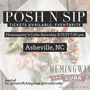 Posh N Sip Other - Join Us! Posh N Sip Asheville: 8/31/19 Posh N Sip Other - Join Us! Posh N Sip Asheville: 8/31/19